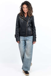 Women's leather jacket Anela Black
